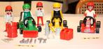 Playmobil 3523 + 3575 : 2 Go-Kart Racing sets (vintage 1979), Ophalen of Verzenden, Gebruikt, Complete set