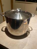 Grote kookpot 15 liter in roestvrij staal, Huis en Inrichting, Keuken | Potten en Pannen, Ophalen, Inox, Inductieplaat, Pot, Bus of Blik