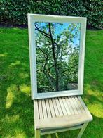 Vintage Spiegel – Klassieke Witte Lijst (69 x 49 cm), Ophalen of Verzenden