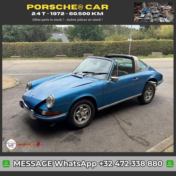 Porsche 911 2.4 T Targa Project — 60.500 km uit 1972, Auto diversen, Auto-accessoires, Gebruikt, Ophalen
