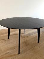 Zwarte ronde eettafel, 100 à 150 cm, Cinq personnes ou plus, Rond, Comme neuf