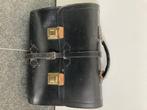 boekentas retro leder vintage, Handtassen en Accessoires, Tassen | Schooltassen, Gebruikt, Zwart, Aktetas of Boekentas, Leer