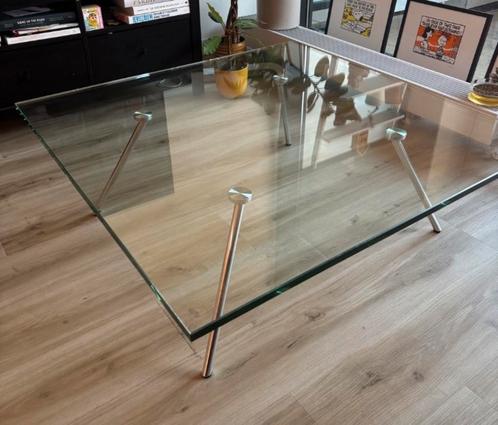 Beek Maupertuus salontafel, Huis en Inrichting, Tafels | Salontafels, Rond, Glas, Ophalen