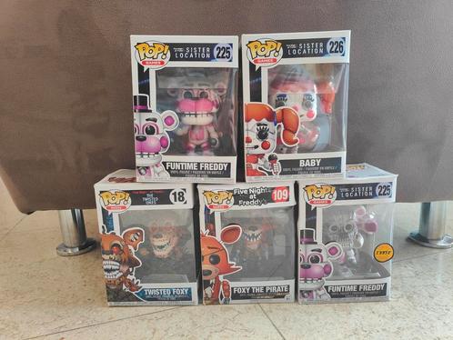 Funko pops - Five Nights at Freddy's - Sister Location, Collections, Jouets miniatures, Comme neuf, Enlèvement ou Envoi