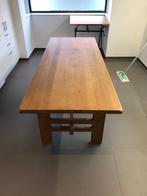 Massief eiken tafel 85cmx210cm, Comme neuf, Chêne, Rectangulaire, 50 à 100 cm