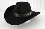 Cowboyhoed Zwart Metalen Bull kop Gebloemde Band (Nieuw), Vêtements | Femmes, Chapeaux & Casquettes, Enlèvement ou Envoi, Neuf