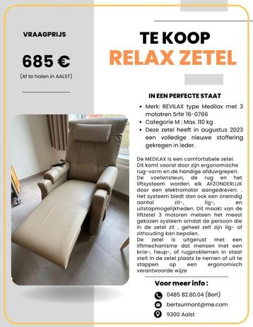 RELAXZETEL REVILAX beschikbaar voor biedingen