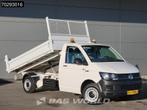 Volkswagen Transporter 150PK Kipper Trekhaak Euro6 Tipper Be, Auto's, Gebruikt, 4 cilinders, Volkswagen, Wit