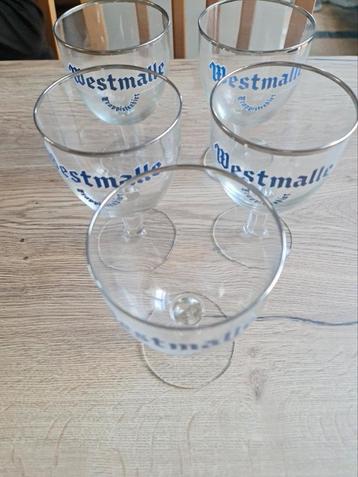 Bierglazen : 5 x westmalle trappistenbier