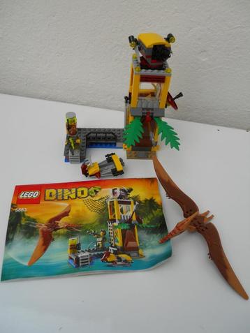 LEGO 5883 DINO tower takedown La tour du Ptéranodon, Enlèvement ou Envoi, Comme neuf, Ensemble complet, Lego