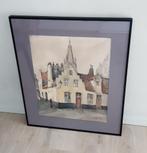 Schilderij van Maurits Dousselaere Walstraat 16 Brugge -1977, Antiek en Kunst, Ophalen