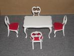Lundby eethoek tafel en 4 stoelen, Ophalen of Verzenden, Gebruikt