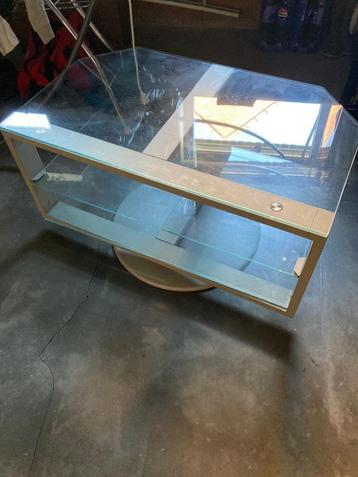 TV kastje, Huis en Inrichting, Ophalen, Gebruikt, Glas