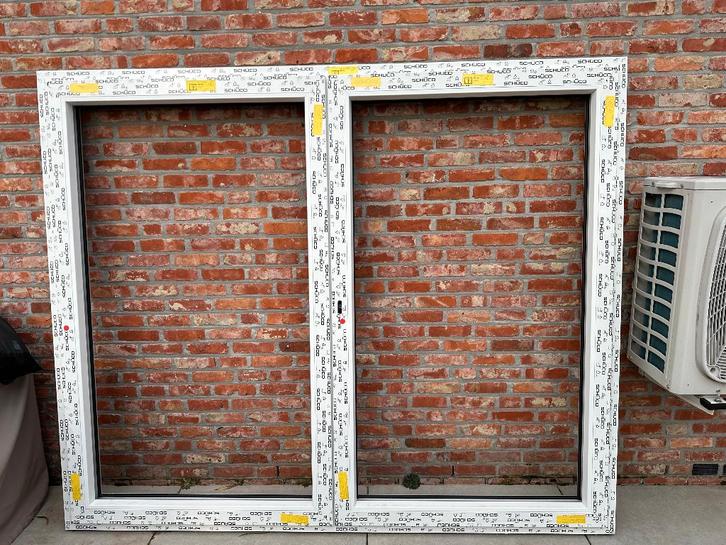 NIEUW! PVC Raam 1705 x 2060 Dubble beglazing, Doe-het-zelf en Bouw, Glas en Ramen, Nieuw, Gevelraam of Ruit, 160 cm of meer, 160 cm of meer