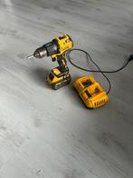 Perceuse à percussion Dewalt DCD709N-XJ + batterie 18 V 6 Ah, Bricolage & Construction, Enlèvement ou Envoi, Utilisé