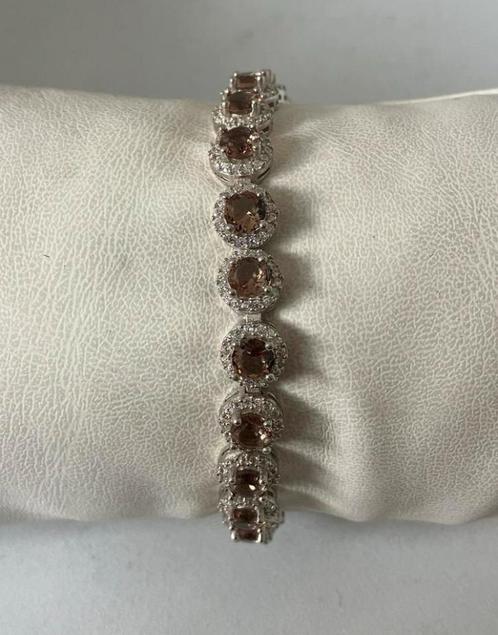 Zilveren armband met zultanite, Handtassen en Accessoires, Armbanden, Nieuw, Zilver, Overige kleuren, Met edelsteen, Ophalen of Verzenden