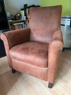 Deux Fauteuils individuels en cuir retourné, Maison & Meubles, Fauteuils, Enlèvement, Comme neuf, Cuir