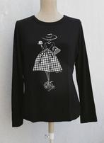 Prachtig Caroline Biss T40 zwart t-shirt met lange mouwen, Maat 38/40 (M), Ophalen of Verzenden, Lange mouw, Zo goed als nieuw