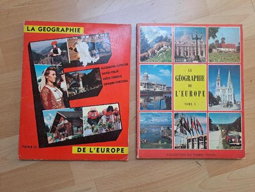 Collection du timbre TINTIN : La géographie, Boeken, Prentenboeken en Plaatjesalbums, Gelezen, Ophalen of Verzenden
