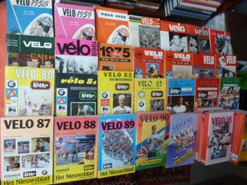 33 VELO boeken, de fietsbijbels, van 1958 > 1999, top staat. beschikbaar voor biedingen