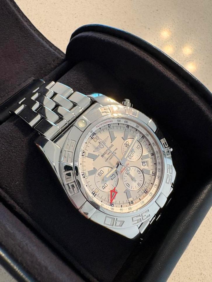 Breitling Chronomat in uitstekende staat, Handtassen en Accessoires, Horloges | Heren, Zo goed als nieuw, Breitling, Staal, Ophalen