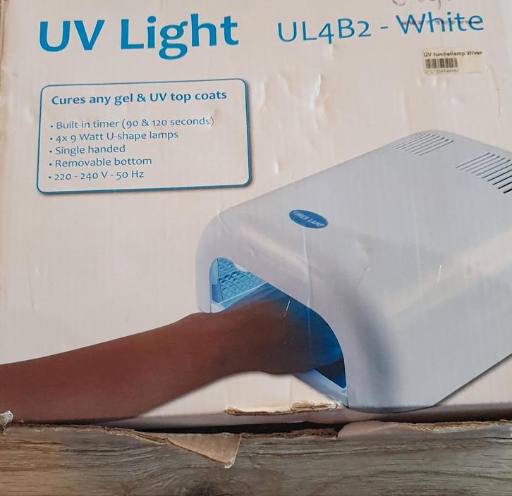 UV lamp 4 x 9 watt u-vorm lampen met reflectoren., Elektronische apparatuur, Persoonlijke Verzorgingsapparatuur, Gebruikt, Ophalen