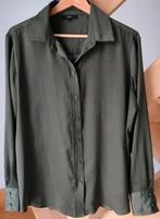Mooie zijdeachtige blouse. Sora. Large. Los model. Khaki, Taille 42/44 (L), Enlèvement ou Envoi, Comme neuf, Vert