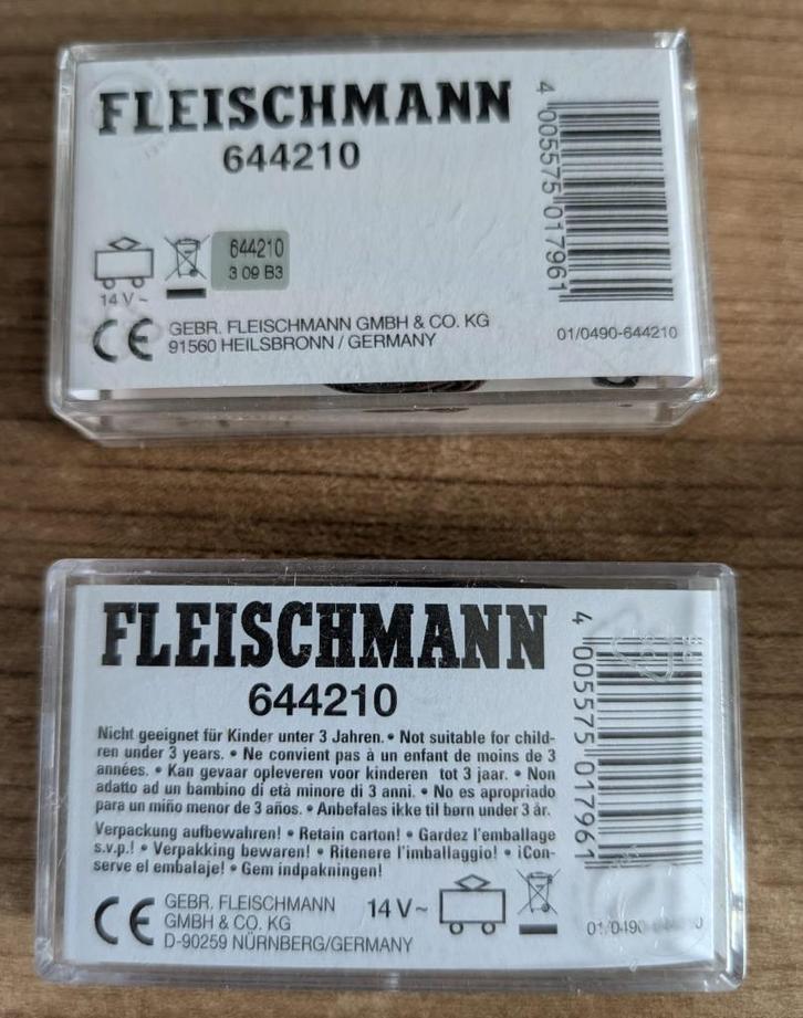 2 x Fleischmann 644210 Wisselaandrijving, Hobby en Vrije tijd, Modeltreinen | H0, Zo goed als nieuw, Rails, Fleischmann, Ophalen of Verzenden