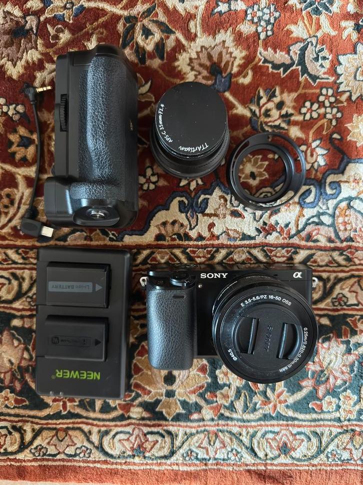 Sony a6000 & accesoires, Audio, Tv en Foto, Foto | Lenzen en Objectieven, Zo goed als nieuw, Ophalen