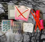 Valse nagels, koeprint water decals en brand logo stickers, Handtassen en Accessoires, Ophalen of Verzenden, Zwart, Handen en Nagels