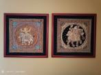 2 kaders met thaise figuren, Antiquités & Art, Enlèvement