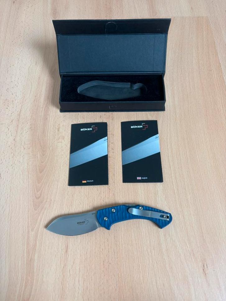 Boker Plus Italy Zero zakmes, Caravans en Kamperen, Kampeergereedschap, Zo goed als nieuw, Ophalen of Verzenden