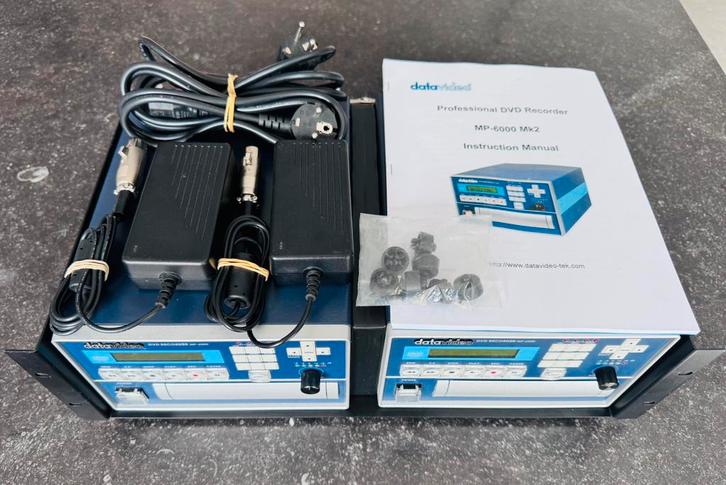 DVD+R/RW-branders - DVD-recorder DATAVIDEO MP-6000 - 3U 19", Audio, Tv en Foto, Professionele apparaten, Zo goed als nieuw, Video