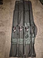 Karper hengels 3x met vrijloop molens en foedraal, Ophalen