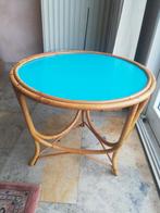 vintage rotan kleinbijzet tafel, Ophalen of Verzenden