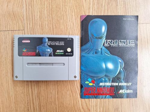 Rise of Robots met handleiding voor de Super Nintendo (SNES), Games en Spelcomputers, Games | Nintendo Super NES, Zo goed als nieuw