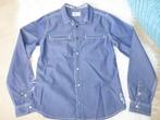 feestelijk hemd CKS glanzend donkerblauw mt 140 als nieuw, Overhemd of Blouse, Ophalen of Verzenden, Jongen, CKS