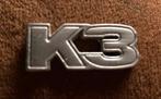 Emblème K3 en métal., Comme neuf, Enlèvement ou Envoi