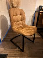 6 eetkamerstoelen, Huis en Inrichting, Ophalen, Kunststof, Bruin, Zo goed als nieuw