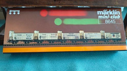 Märklin Mini-Club 8645 Bierwagen, Hobby en Vrije tijd, Modeltreinen | Overige schalen, Zo goed als nieuw, Märklin, Verzenden