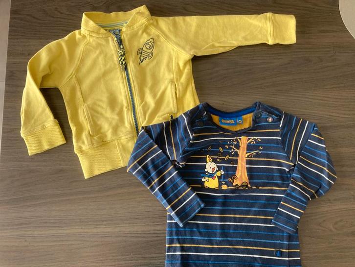 Bumba gilet en longsleeve maat 80, Kinderen en Baby's, Babykleding | Maat 80, Gebruikt, Jongetje, Shirtje of Longsleeve, Ophalen of Verzenden