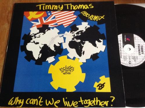 LP Timmy Thomas “Why can’t we live together?” (1990 remix) 1, Cd's en Dvd's, Vinyl | Pop, Gebruikt, 1980 tot 2000, 12 inch, Ophalen of Verzenden