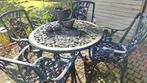Gietijzer tuinset, Tuin en Terras, Ophalen, 4 zitplaatsen, Tuinset