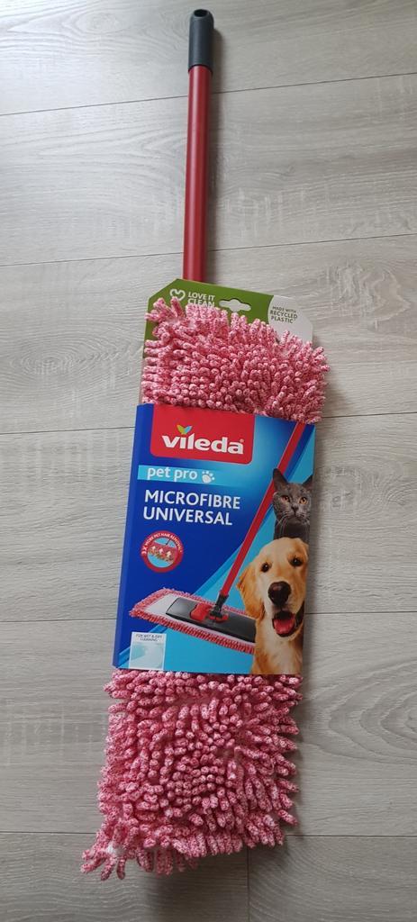 Vileda Pet Pro Microfibre Universal Dweil, Maison & Meubles, Produits de nettoyage, Mop ou Serpillière, Enlèvement ou Envoi