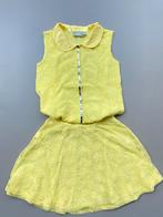 Ensemble chemise + jupe en dentelle jaune JBC 128, Comme neuf, Fille, Ensemble, Enlèvement ou Envoi