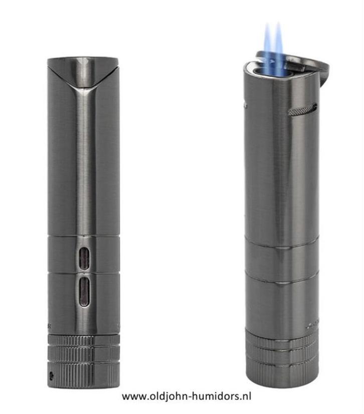 SIGAARAANSTEKER XIKAR – TURRIM JETFLAME – GUNMETAL     sas67, Verzamelen, Rookartikelen, Aanstekers en Luciferdoosjes, Nieuw, Aansteker