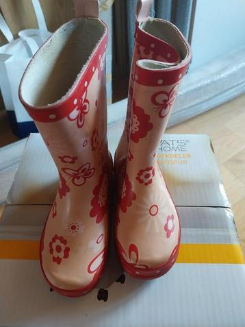 Bottes caoutchouc roses pointures 25 