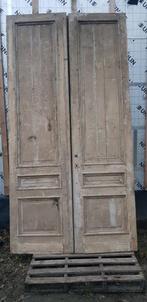 Antieke dubbele deur / voordeur 146,5cm x 290,5cm, Enlèvement