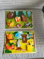 2 inlegpuzzels zo goed als nieuw, Kinderen en Baby's, Ophalen, Zo goed als nieuw, Van hout, Minder dan 10 stukjes