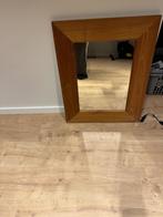 Spiegel met teaken rand, Maison & Meubles, Accessoires pour la Maison | Miroirs, Moins de 100 cm, Enlèvement, Utilisé, 50 à 75 cm
